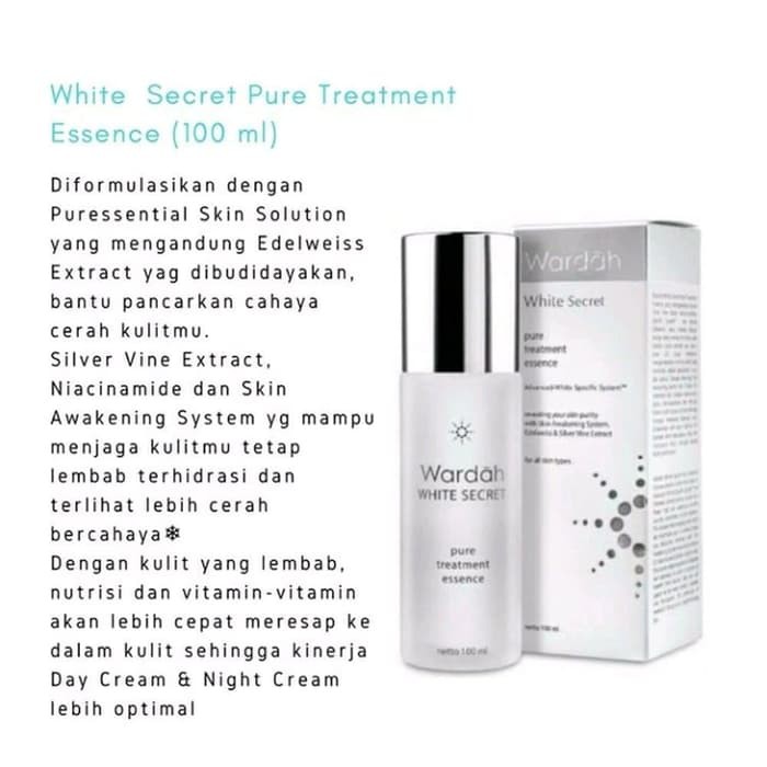 Jual Wardah White Secret Pure Treatment Essence Ml Shopee Indonesia