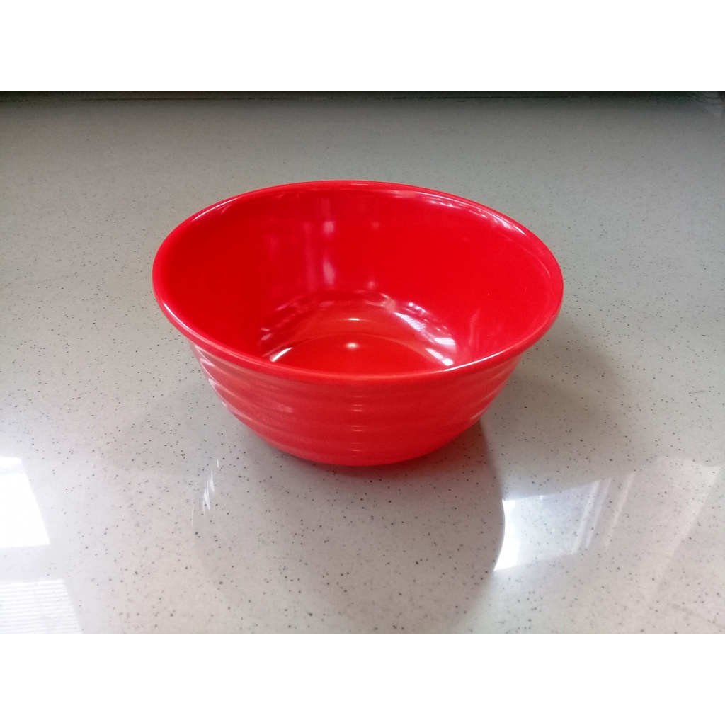 Jual Mangkok Ulir Datar Merah Melamine Golden Flying Fish W