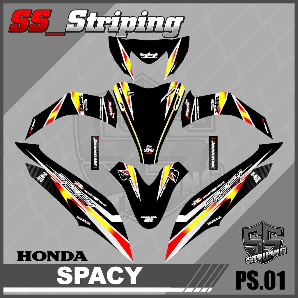 Jual Decal Sticker Full Body Honda Spacy Sticker Full Body Honda