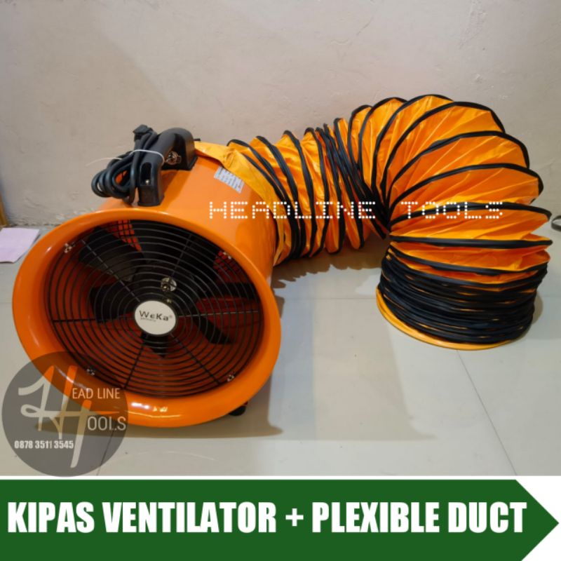 Jual Kipas Blower Ventilator Portable 10 Inch Plus Plexible Duct 15