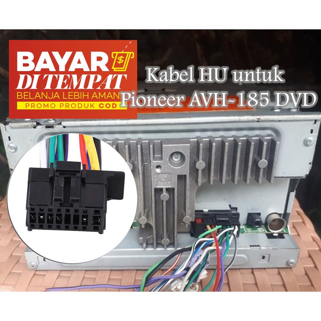 Jual Kabel Head Unit Pioneer AVH 185 DVD HU Pioneer AVH 185 DVD Untuk