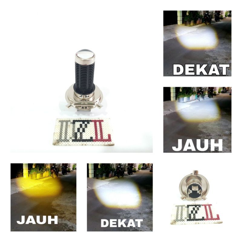 Jual Lampu Utama Motor Led Laser D2 Rtd Rayton M11w H4 2 Warna Ac Dan