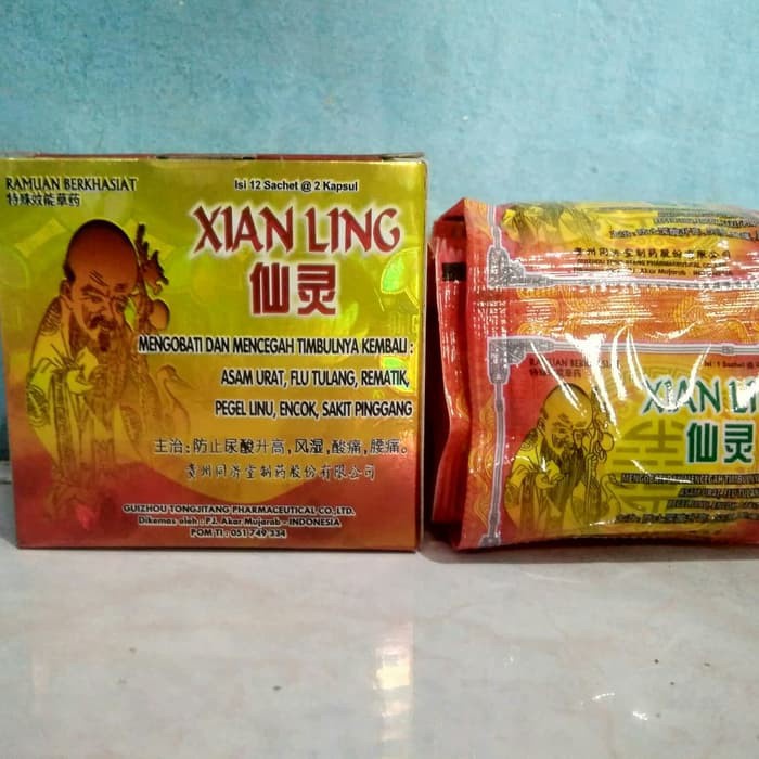 Jual XIAN LING Kapsul Pegel Linu Encok Reumatik Asam Urat 1 Box