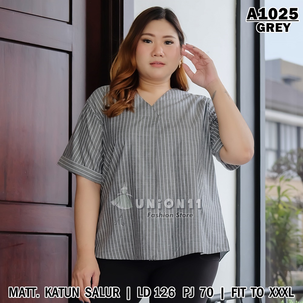 Jual UNION11 ATASAN WANITA JUMBO XXXL BAJU JUMBO WANITA BAJU KERJA