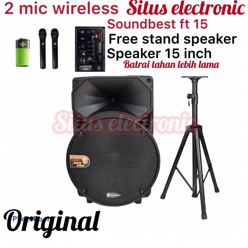 Jual Speaker Aktif Portable Inch Soundbest Ft Original Bluetooth