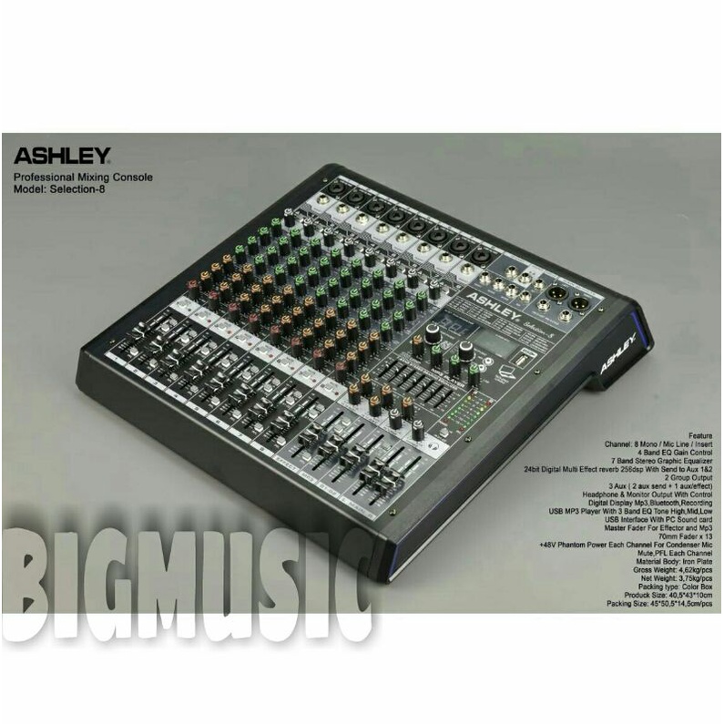 Jual Mixer Ashley Selection 8 Original 8 Channel Bluetooth USB