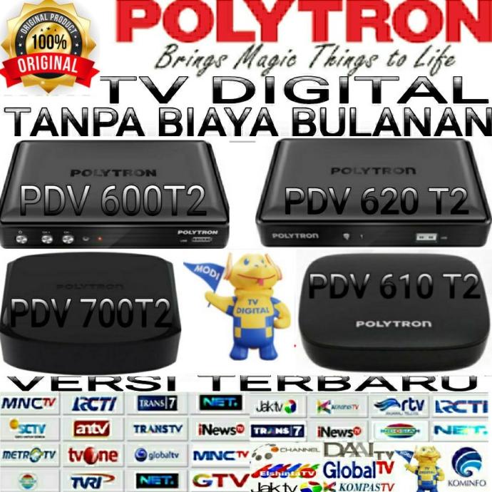 Jual Polytron Dvb T2 Pdv 600T2 Set Top Box Shopee Indonesia