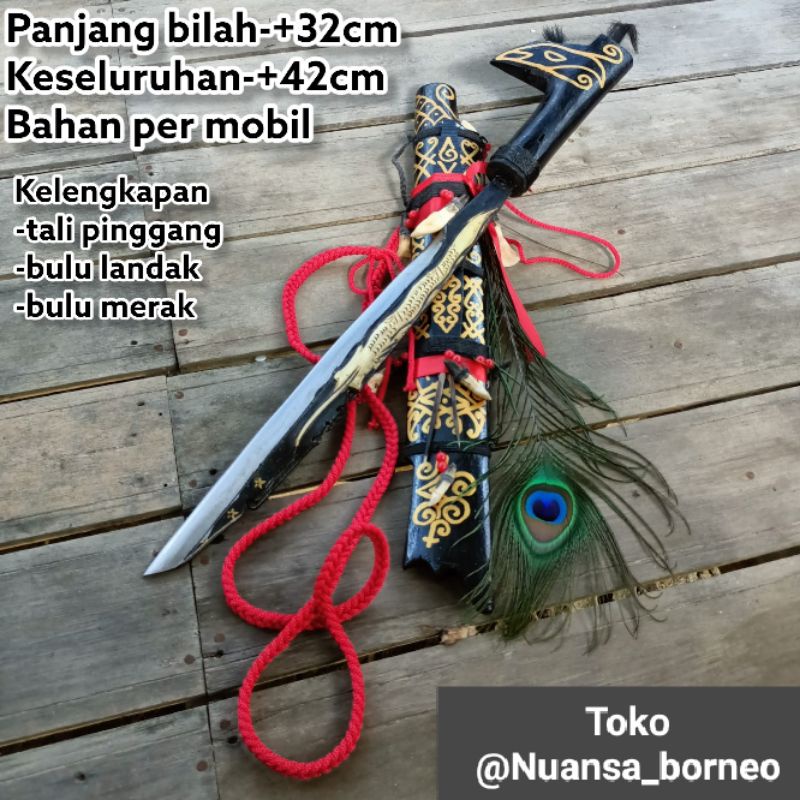 Jual Mandau Senjata Pusaka Khas Suku Dayak Kalimantan Uk Cm Shopee