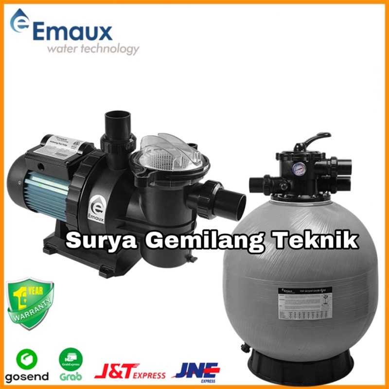 Jual Pompa Kolam Renang Emaux SC100 1HP Sand Filter Kolam Renang