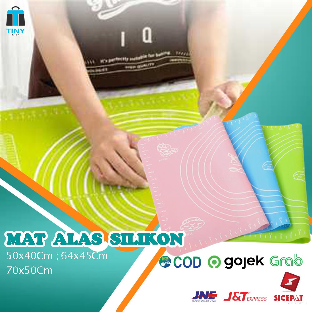 Jual Mat Alas Adonan Kue Silikon Fondant Silicone Tahan Panas Anti