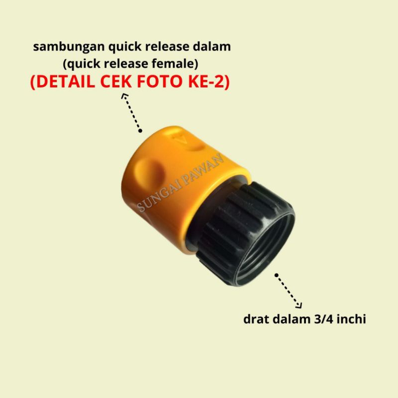 Jual Sambungan Penyambung Sambung Connector Konektor Drat Dalam 3 4 In