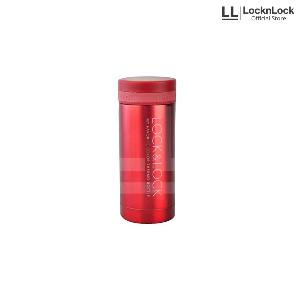 Jual LocknLock Termos Air Minum Mini 200ML Red Shopee Indonesia