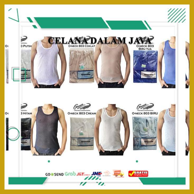 Jual Singlet Crocodile Jala Kaos Dalam Pria Pcs Kualitas Sangat