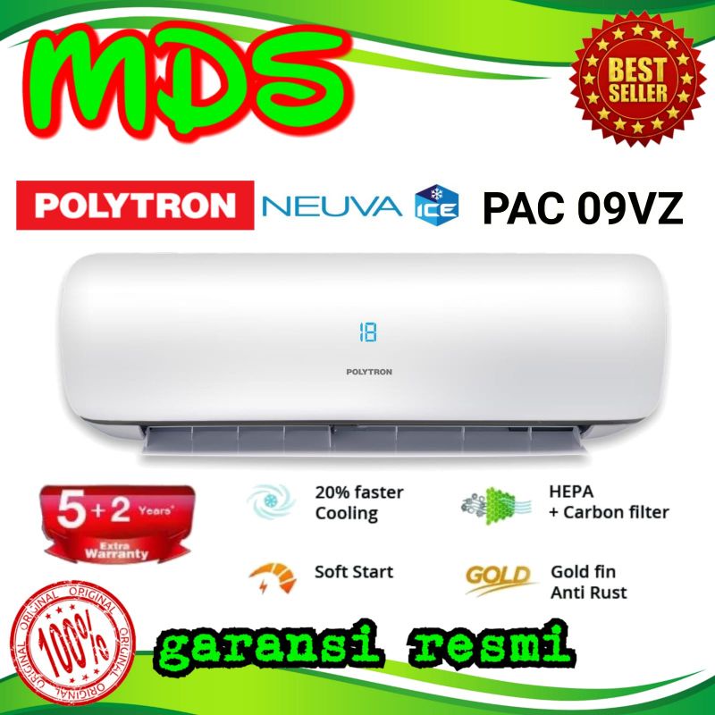 Jual AC POLYTRON NEUVA ICE PAC 09 VZ Ac 1 PK PASANG INSTALASI