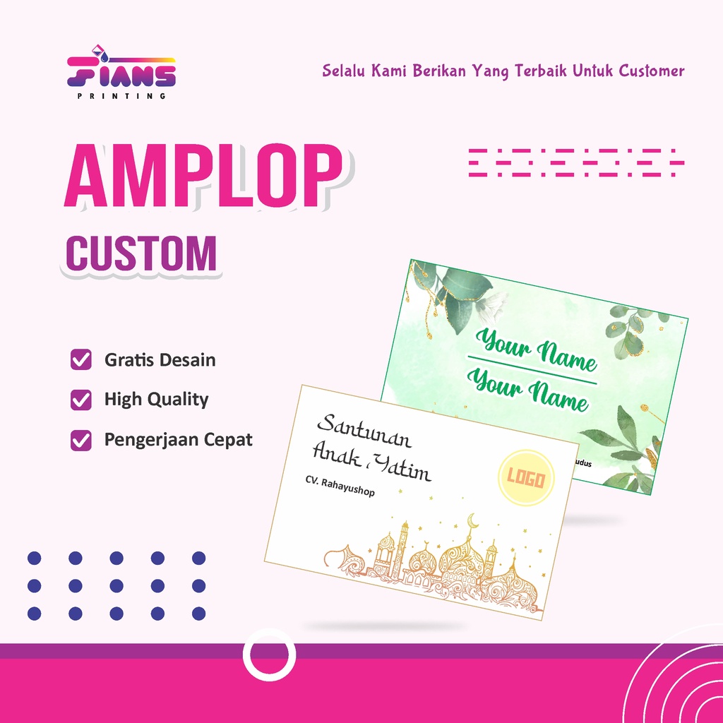 Jual Amplop Kondangan Custom Nama Dan Alamat Angpau Hari Raya Idul