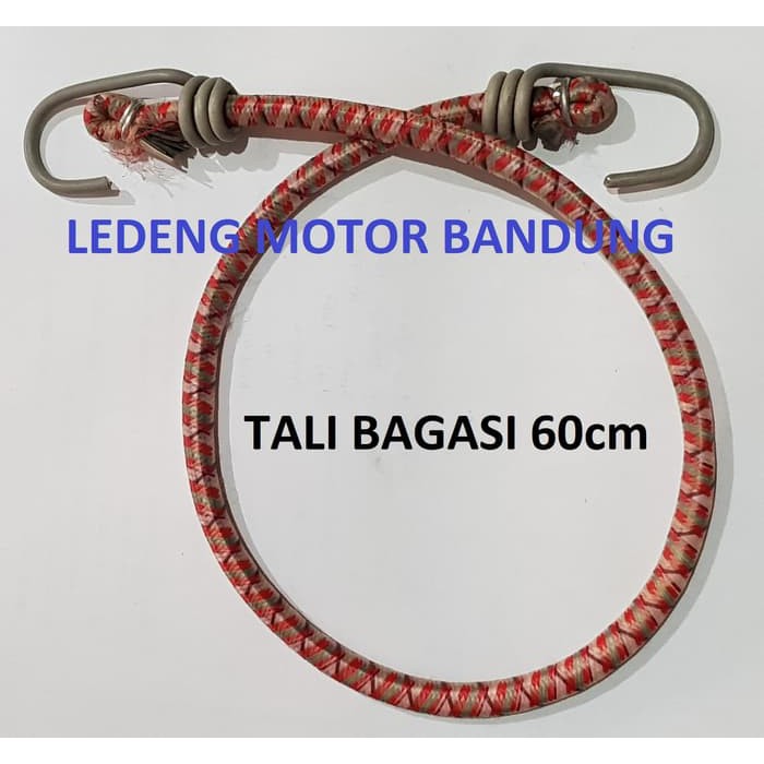 Jual Tali Bagasi 60cm Karet Pegas Pengikat Barang Bawa Jok Motor LEDENG