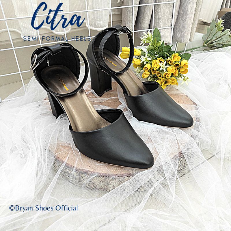 Jual Bryan Citra Heels Tahu Dove Polos Oversize Bigsize Jumbo 36 40 41