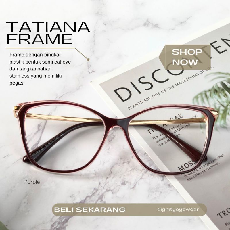 Jual KACAMATA CAT EYE WANITA PHOTOCROMIC TATIANA Shopee Indonesia