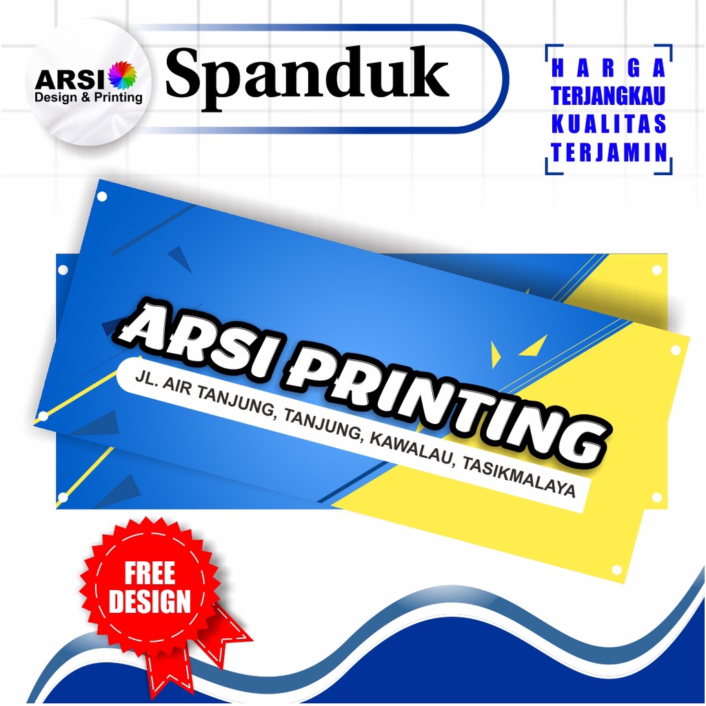 Jual CETAK SPANDUK CUSTOM BANNER BACKDROP BACKROUND TEBAL 340