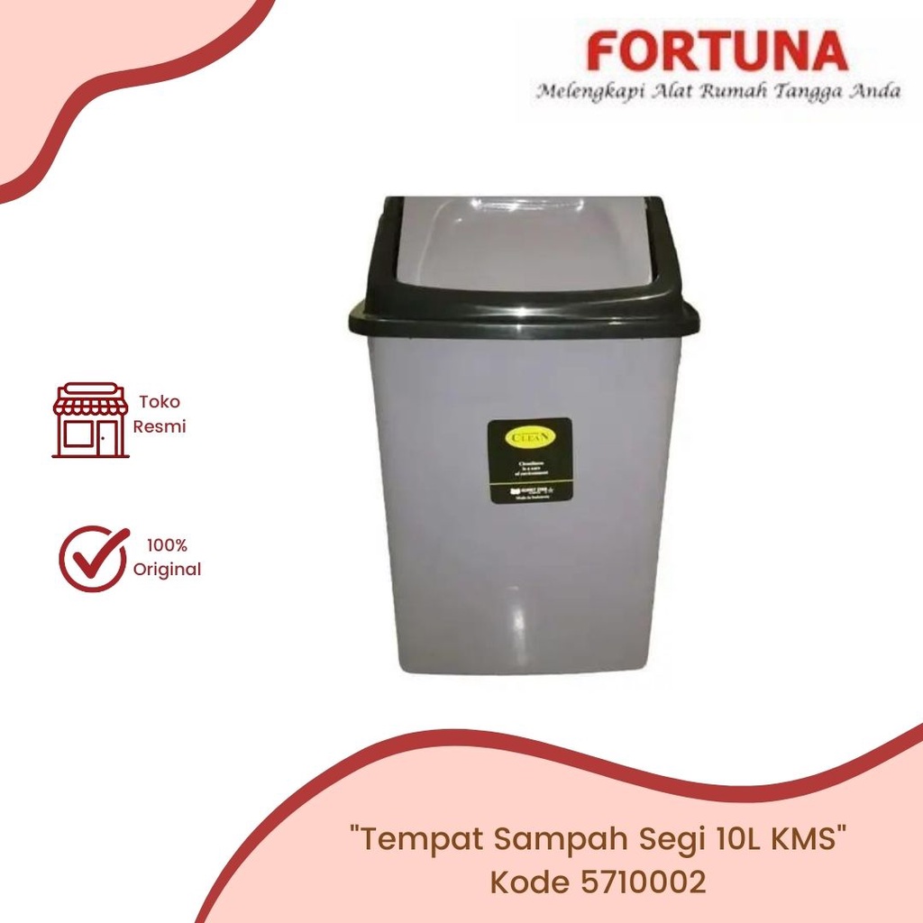 Jual Tempat Sampah Segi L Kms Keranjang Sampah Plastik L Shopee