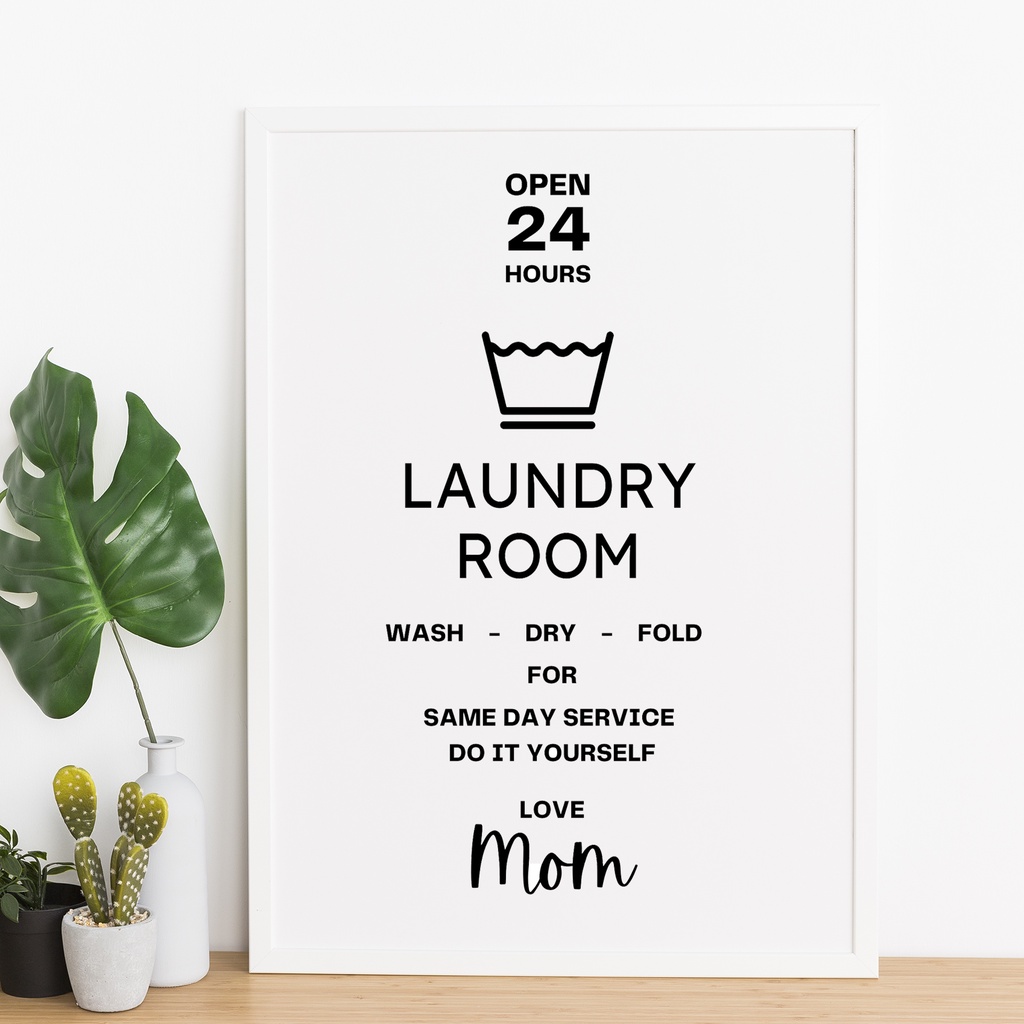 Jual Hiasan Dinding Laundry Room Wall Decor Tulisan Laundry Aesthetic