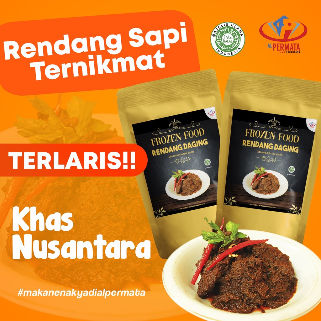 Jual Rendang Kemasan Halal Makanan Siap Saji Halal Rendang Daging Sapi