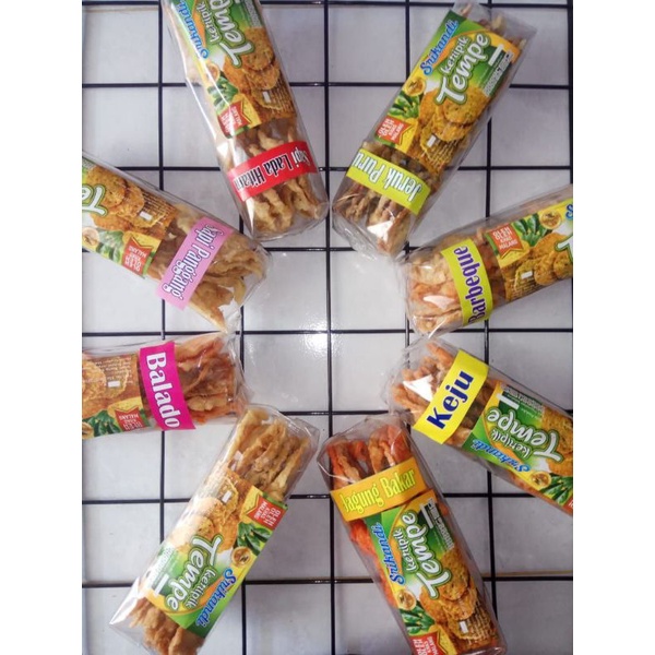 Jual Oleh Oleh Khas Malang Paket 1 Dus Isi 32 Bungkus Keripik Tempe