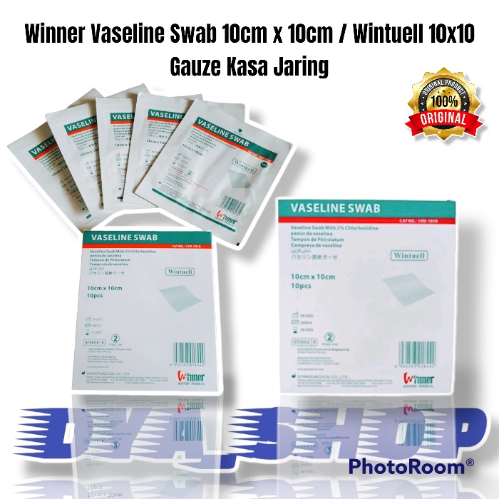 Jual Plaster Winner Vaseline Swab 10cm X 10cm Wintuell 10x10 Gauze