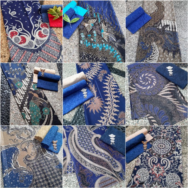 Jual Hmt Kain Batik Warna Biru Shopee Indonesia