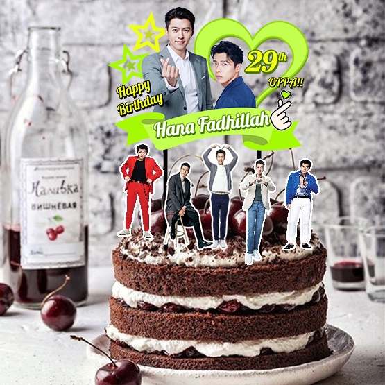 Jual Hyun Bin Aktor Kdrama Topper Cake Birthday Hiasan Kue Ulang