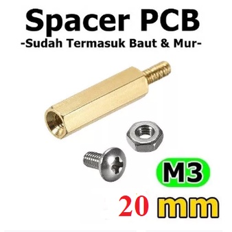 Jual Spacer Speser Kuningan Penyangga Besi METAL LOGAM Dudukan COPPER