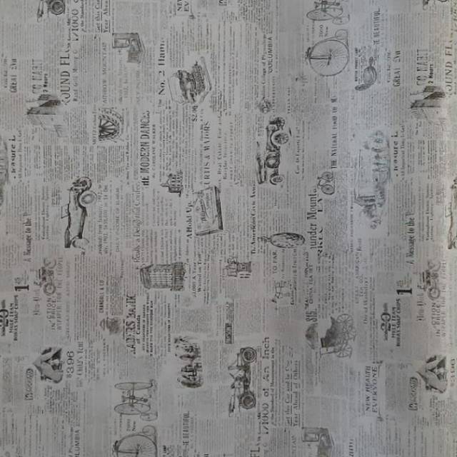 Jual Wallpaper Dinding Motif Koran Jadul Atau Vintage Shopee Indonesia