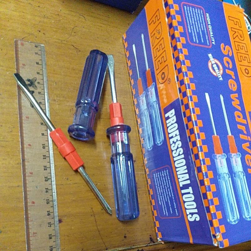 Jual Screwdriver Obeng Tespen Testpen Jam Pvc Ketok Bolak Balik