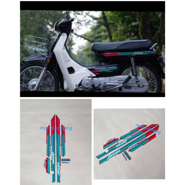 Jual STIKER STICKER STRIPING LIS BODY HONDA ASTREA GRAND BULUS TAHUN 91