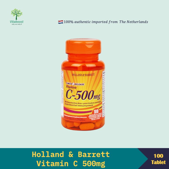 Jual Holland Barrett Vitamine C Timed Release 500mg 100 Tablets