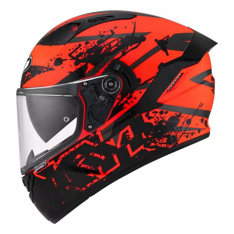 Jual KYT NFR NEUTRON RED Helm Full Face Helm NFR Shopee Indonesia