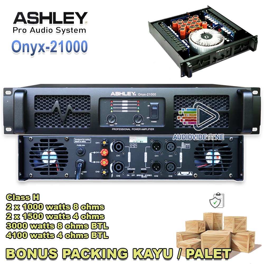 Jual Power Ashley Onyx 21000 Class Power Amplifier Onyx21000 2 X 1000