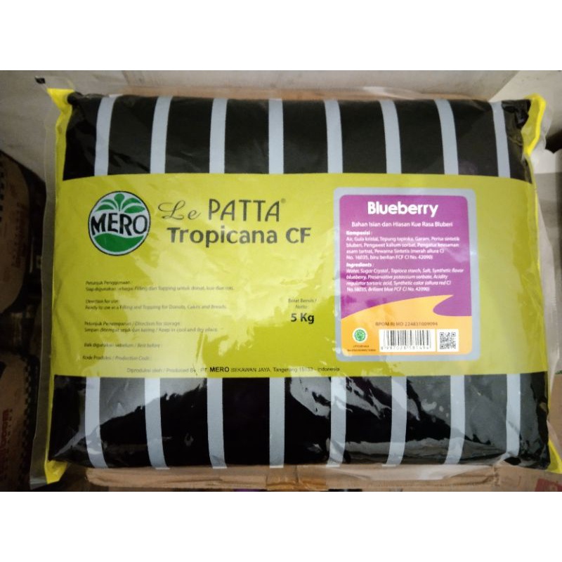 Jual Lepata Selai Jelly Blueberry Le Patta Tropicana CF 5 Kg Lepatta