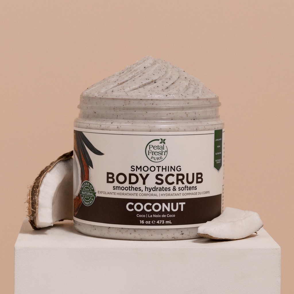 Jual Petal Fresh Pure Smoothing Body Scrub Coconut Oil Ml Shopee