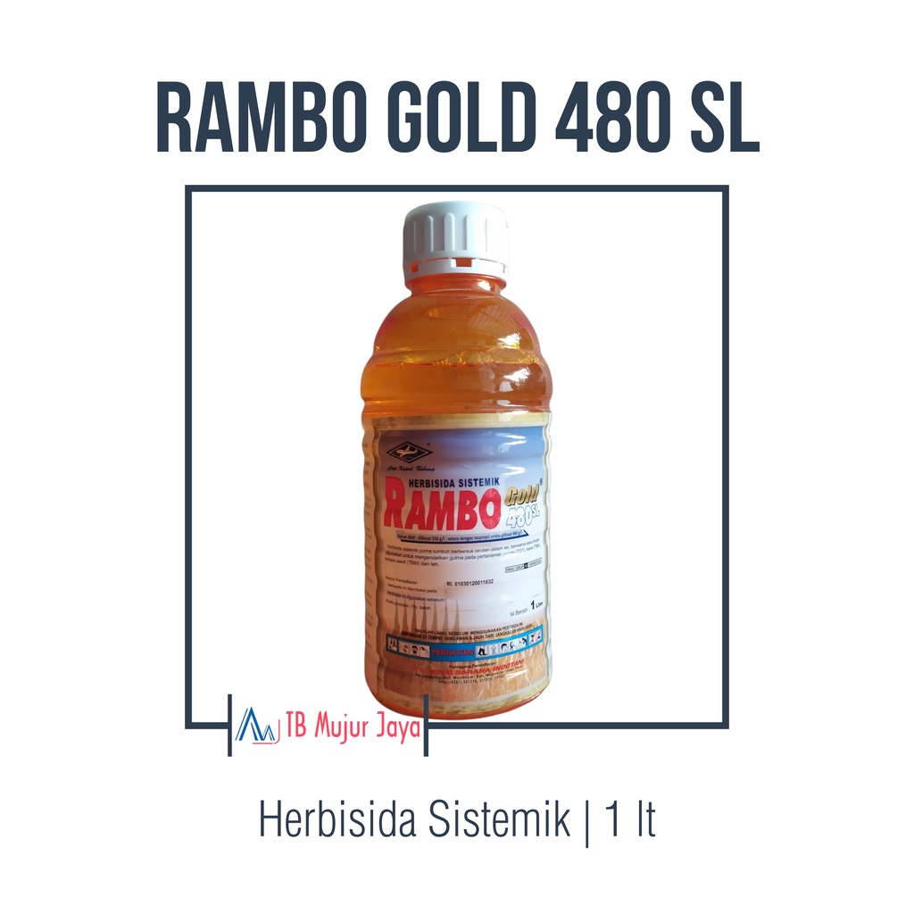 Jual Rambo Gold 480 SL Herbisida Sistemik 1 Liter Shopee Indonesia