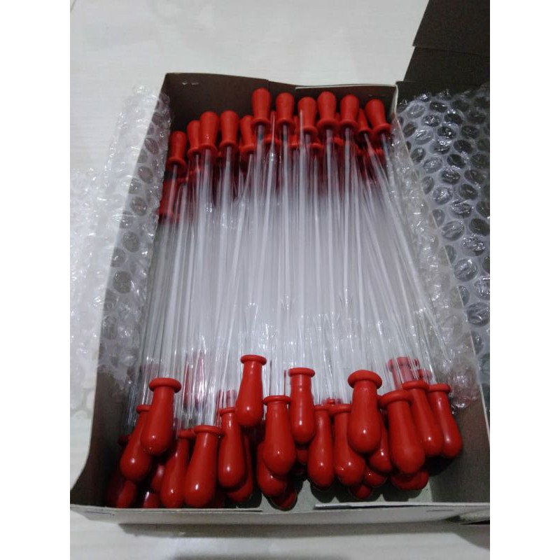 Jual Pipet Tetes Glass Pippete Pipet Kaca Panjang Cm Cm Dot Merah