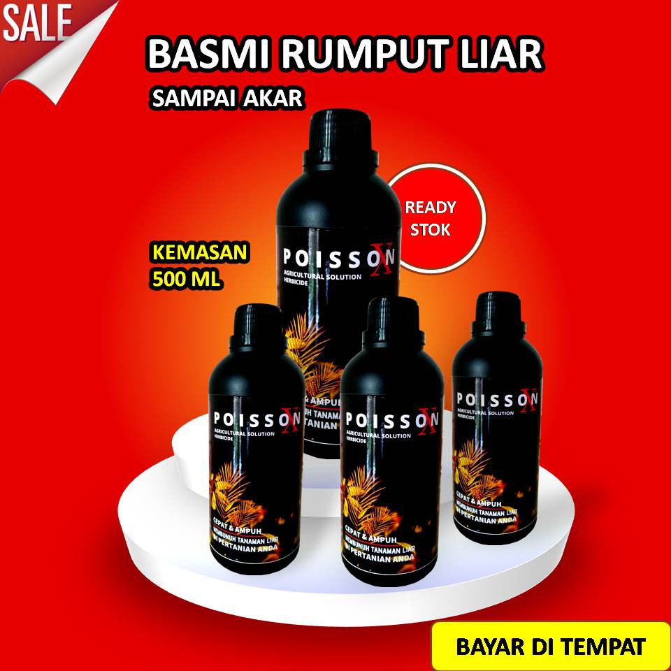 Jual Poisson X Obat Rumput Liar Ampuh Sampai Akar Herbisida Kontak