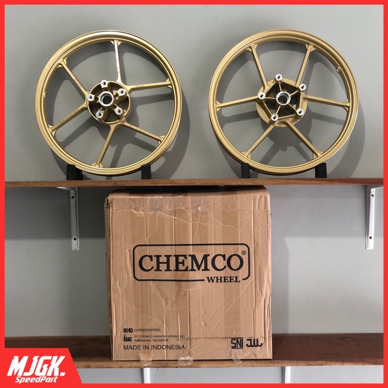 Jual Velg Chemco Brt Pnp Mx King X Gold Hitam Shopee Indonesia