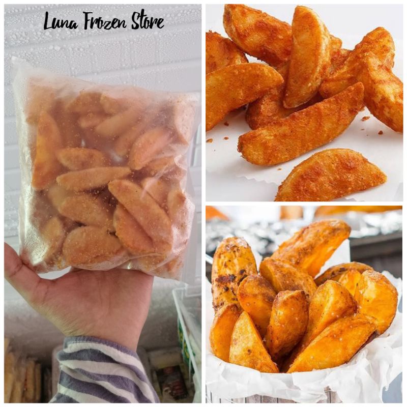 Jual Kentang Wedges Seasoned Potato Wedges Berbumbu French Fries