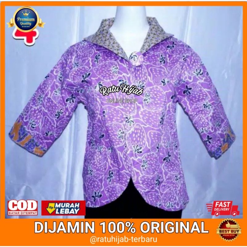 Jual BAJU BATIK BOLERO 2 WARNA BOLAK BALIK Shopee Indonesia