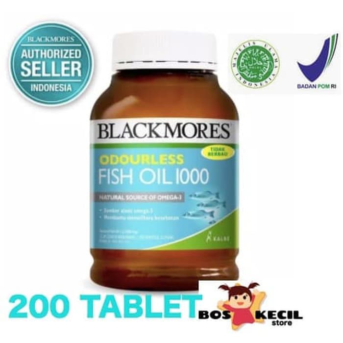 Jual Blackmores Odourless Fish Oil Mg Bpom Kalbe Kapsul