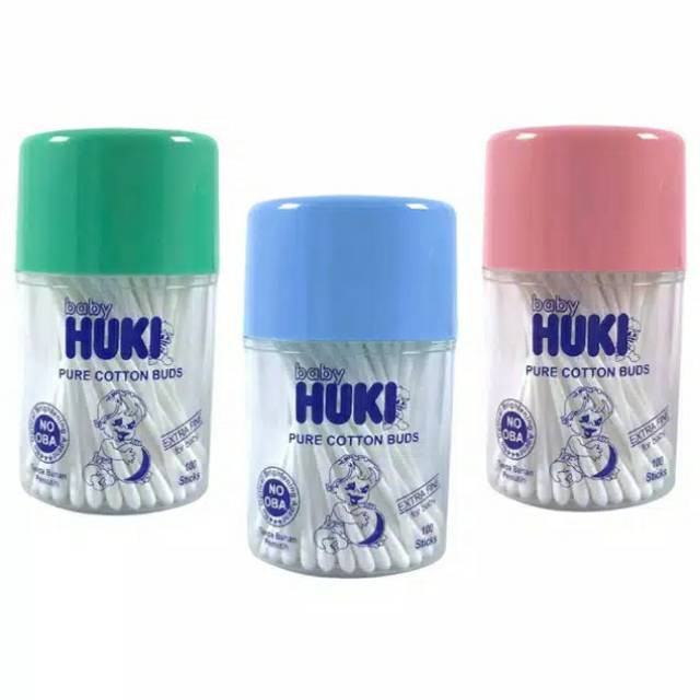 Jual Huki Cotton Buds Extra Fine For Baby Kemasan Tabung Shopee Indonesia