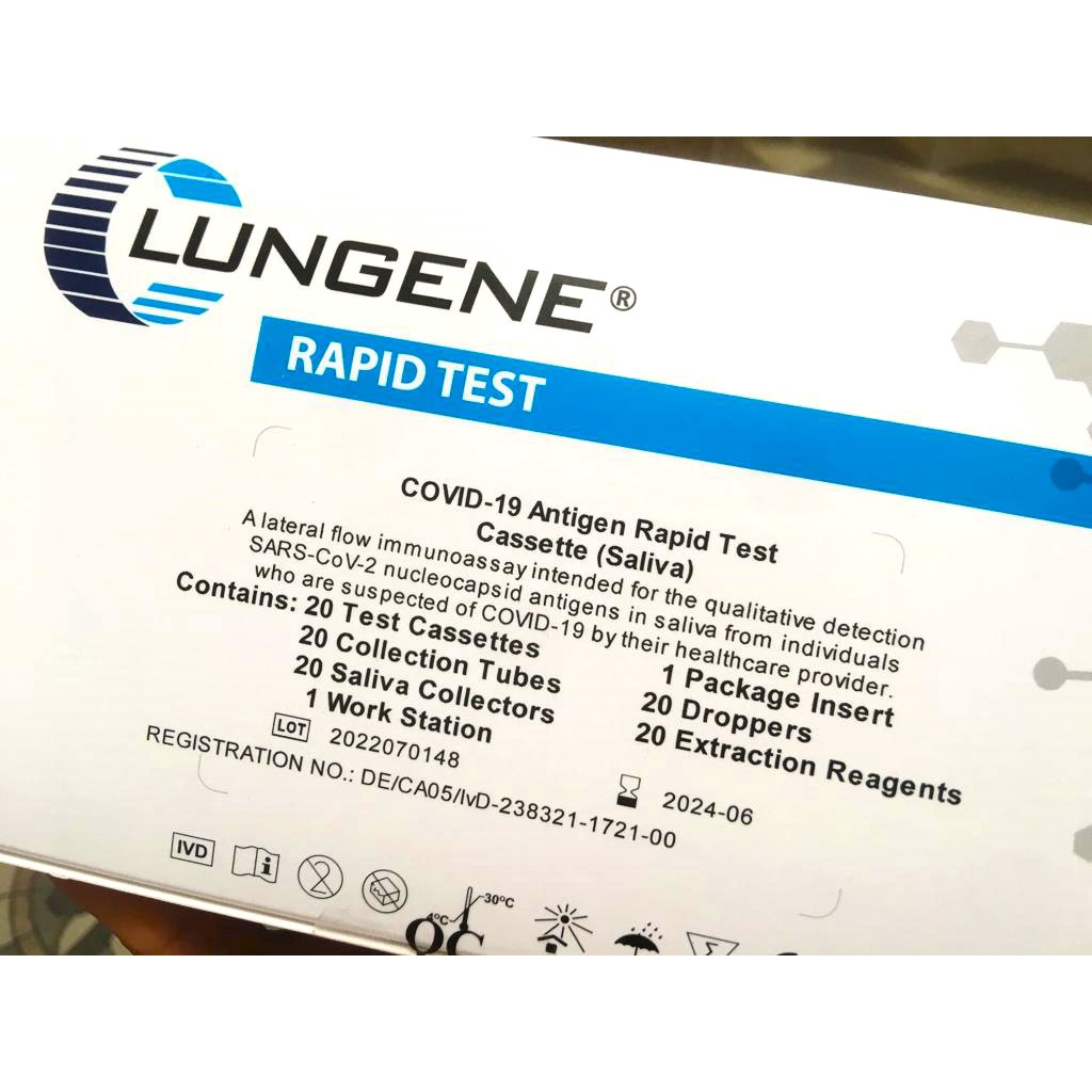 Jual Lungene Antigen Rapid Test Saliva Air Liur Original Isi