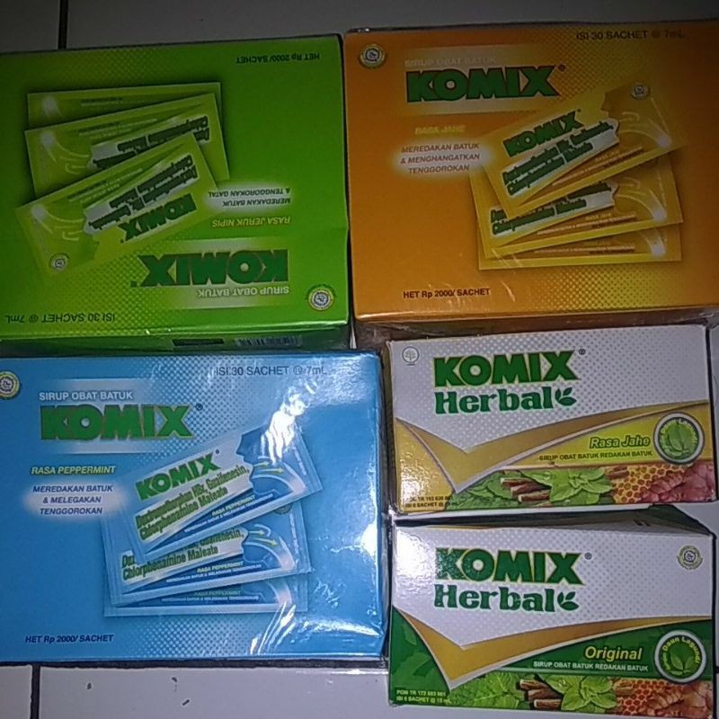 Jual Komix Obat Batuk Cair1 Sachet Shopee Indonesia