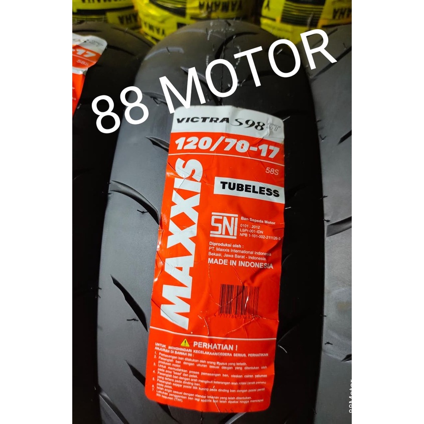 Jual Ban Maxxis Victra 120 70 17 Tubeless OFFLINE LEBIH MURAH Shopee